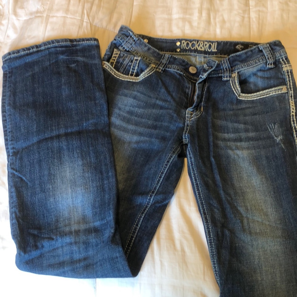 Rock and Roll embellished jeans